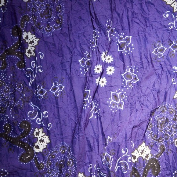 Acne Studios PAISLEY SCARF Blue/white - Picture 3 of 4